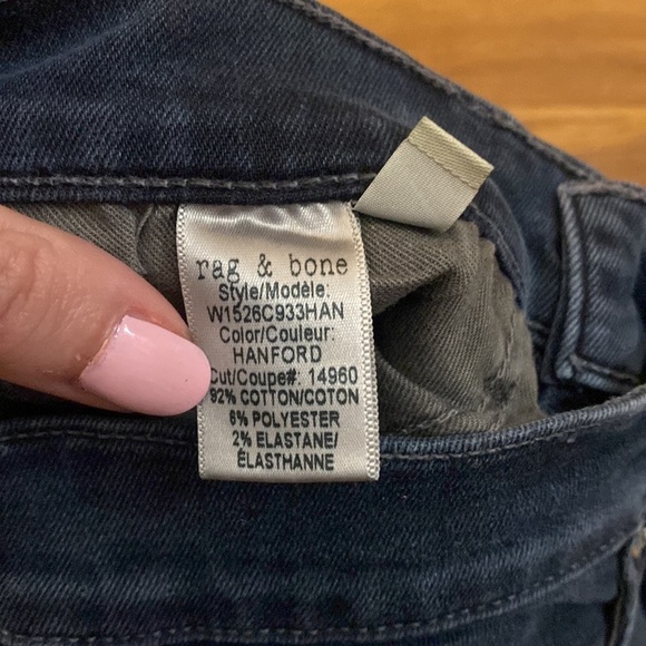 Rag & Bone Women’s Grey Skinny Jeans Size 25 - Picture 5 of 9